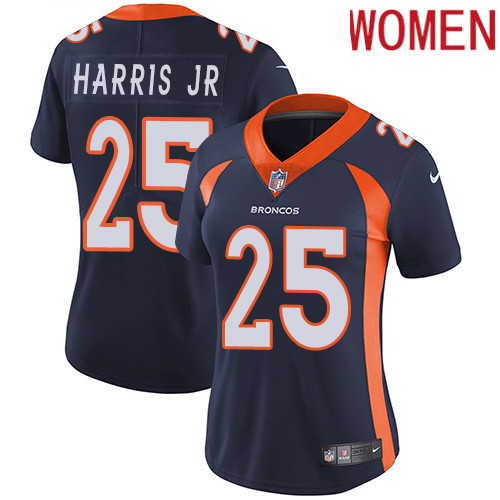 2019 Women Denver Broncos 25 Harris Jr blue Nike Vapor Untouchable Limited NFL Jersey